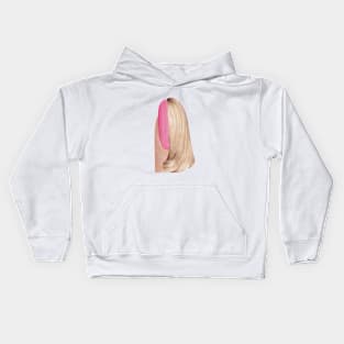 Blond Manicure Kids Hoodie